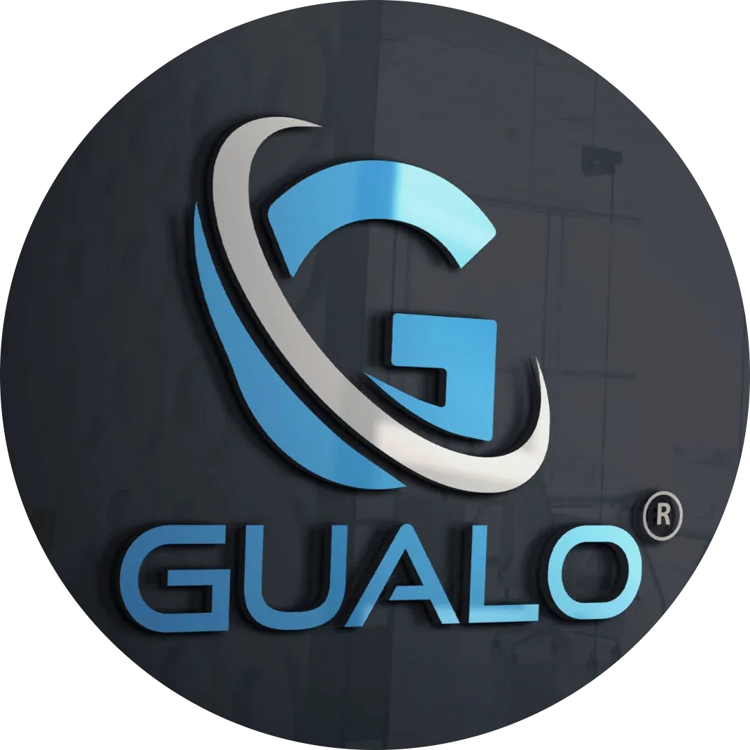 Gualo Men's Black Leather Formal Shoes- Premium Office Wear Footwear