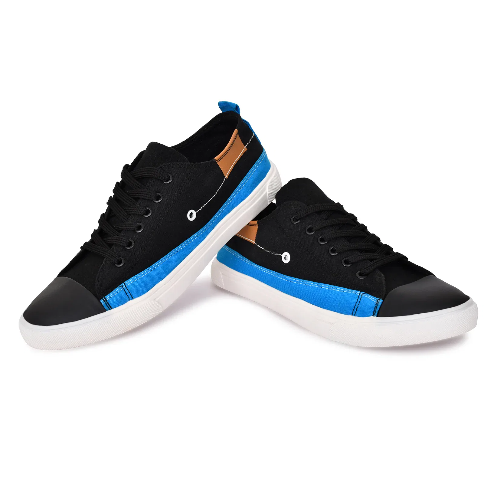 Two-tone canvas sneakers for men by Bebuddy, designed for style, comfort, and durability