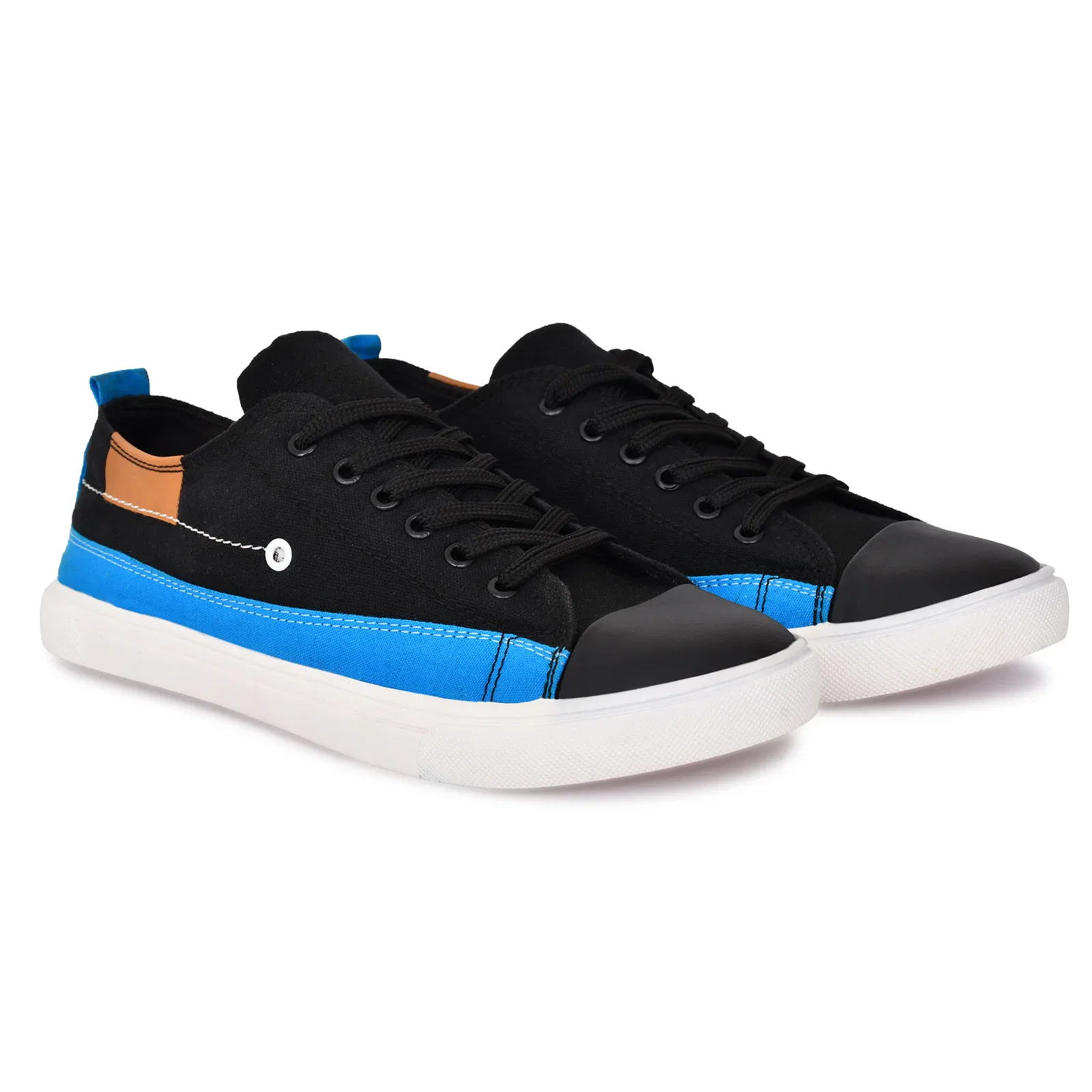 Stylish and comfortable canvas sneakers designed for everyday walks, featuring a sleek two-tone finish. Perfect for sneaker lovers. #InstaLikeSneakerLove #WalkInComfortCanvasSneaker #CanvasShoesLove