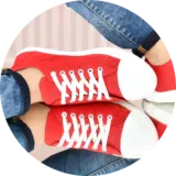 Stylish red canvas sneakers for men – Comfortable & trendy footwear from FocusOnStyle.in