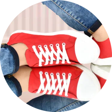 Stylish red canvas sneakers for men – Comfortable & trendy footwear from FocusOnStyle.in
