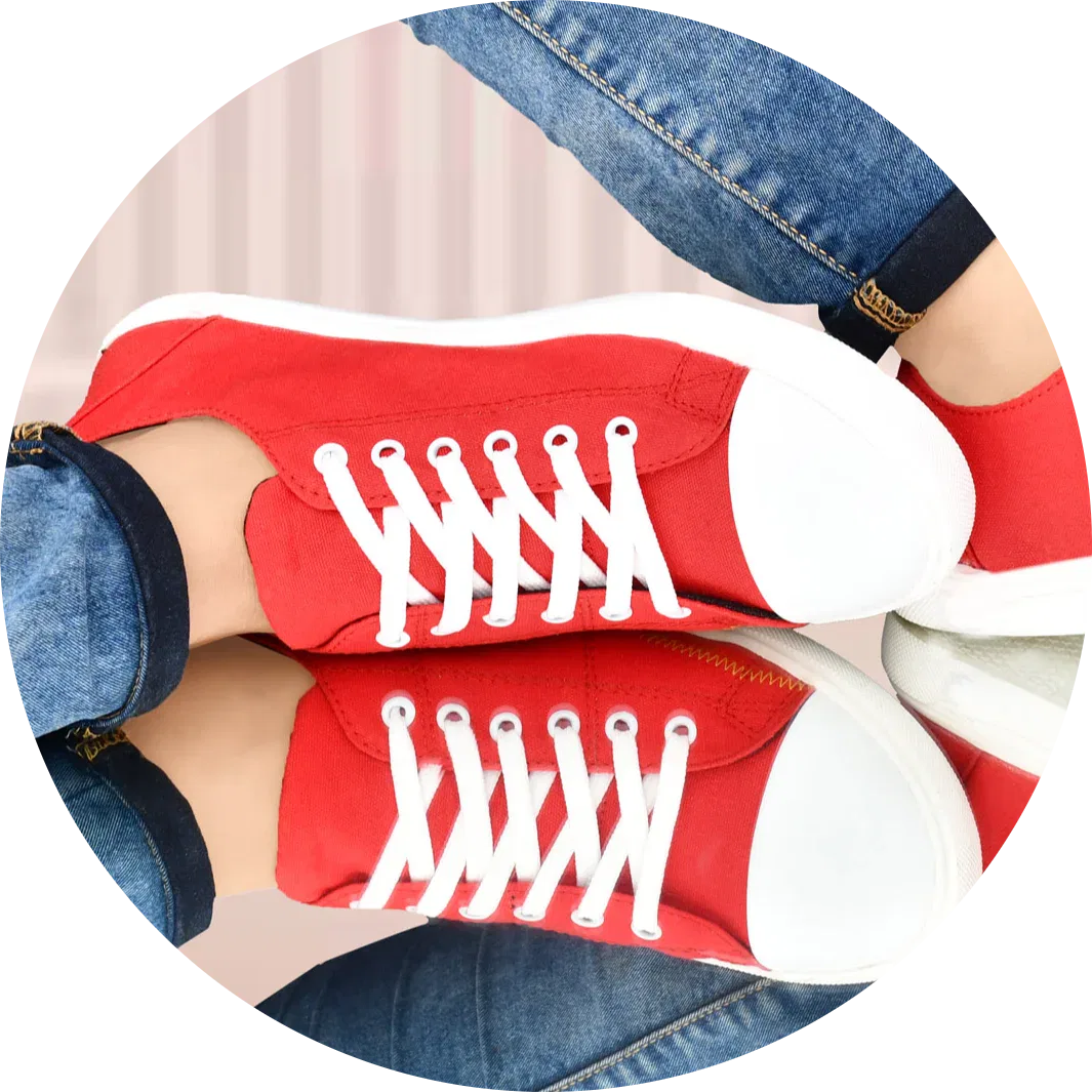 Stylish red canvas sneakers for men – Comfortable & trendy footwear from FocusOnStyle.in